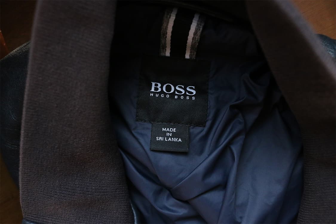 휴고보스 다크블루 램스킨 봄버 자켓 상품이미지8