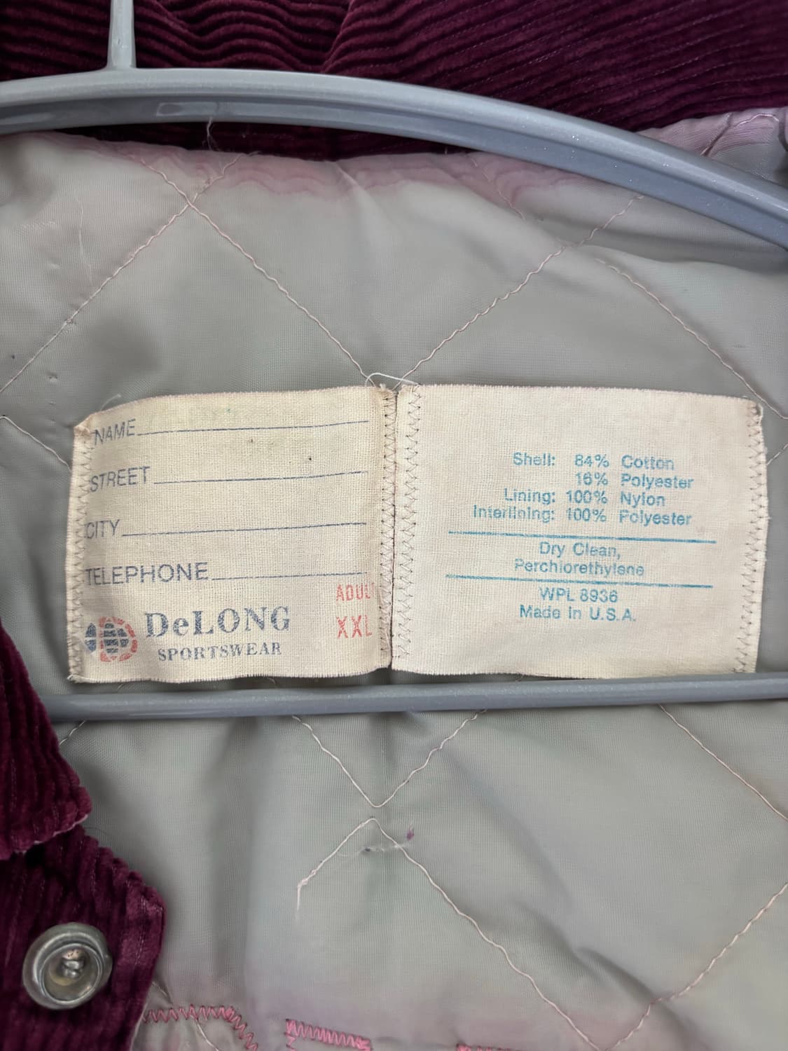 7-80s 드롱 코듀로이 바시티 자켓 상품이미지2