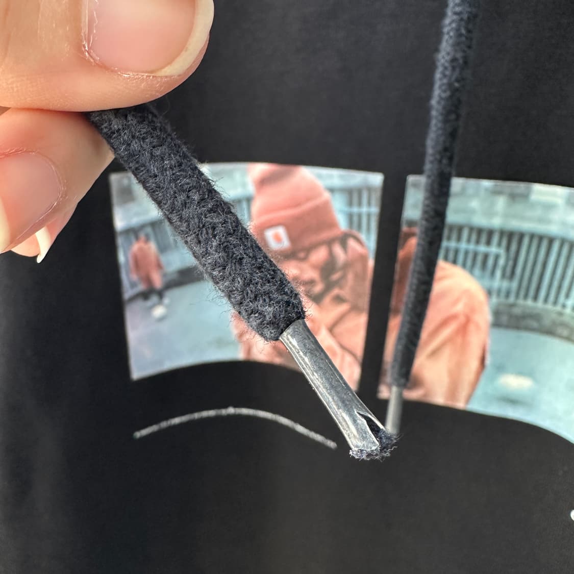 칼하트 WIP Hooded Backyard Sweat 블랙 L 상품이미지8