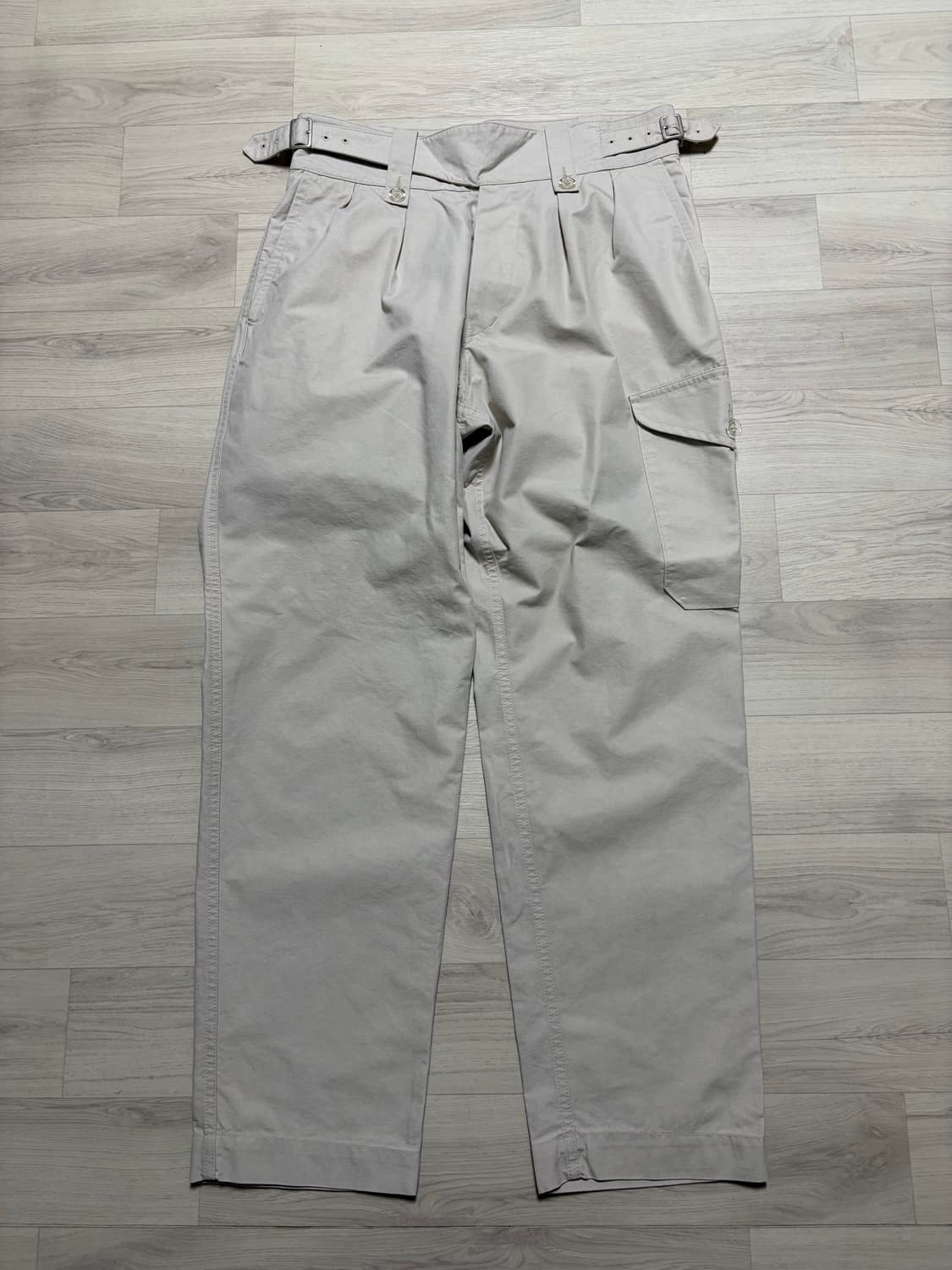 올리브드랩서비스 ODS 피어리스 팬츠 아이보리 M사이즈 판매 상품이미지1