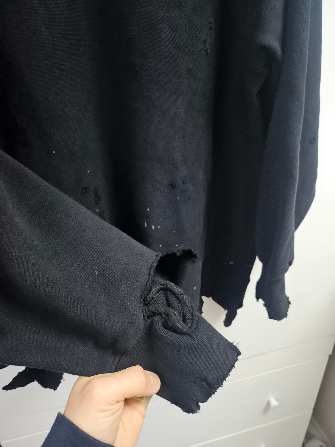 [OS]안셀름 크래쉬 스웻셔츠 블랙 상품이미지3