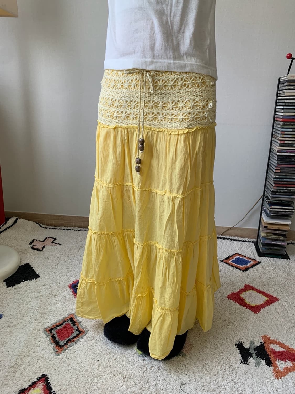 crochet, maxi cancan- skirt 상품이미지2