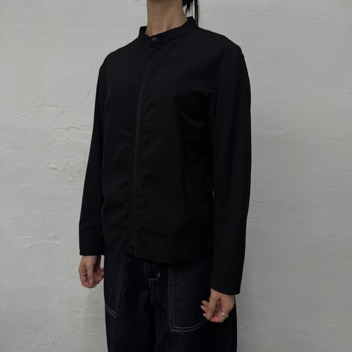 유나이티드애로우즈(BEAUTY&YOUTH) 블랙 원스냅 라이더스 자켓 상품이미지1