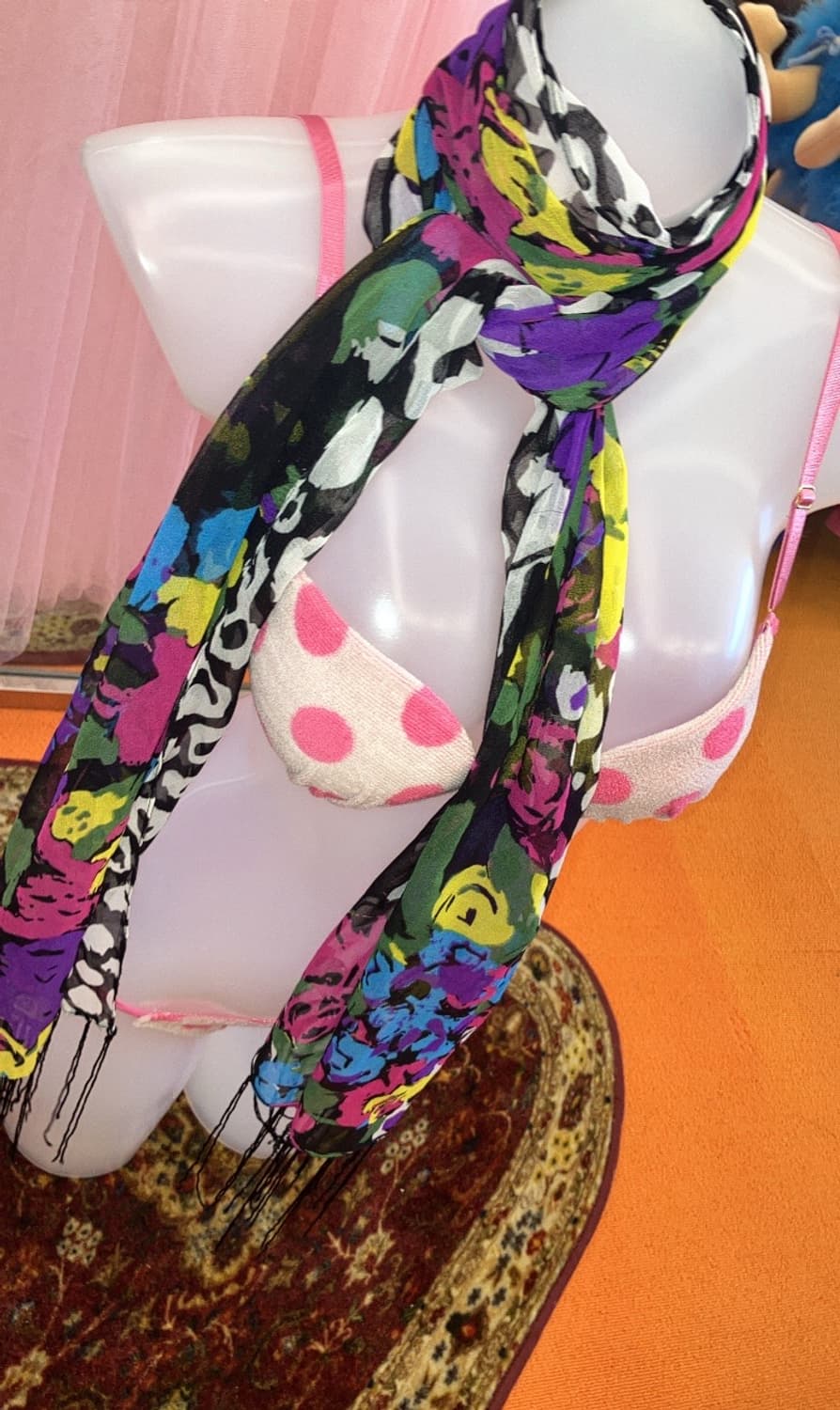 rainbow leopard scarf 상품이미지3