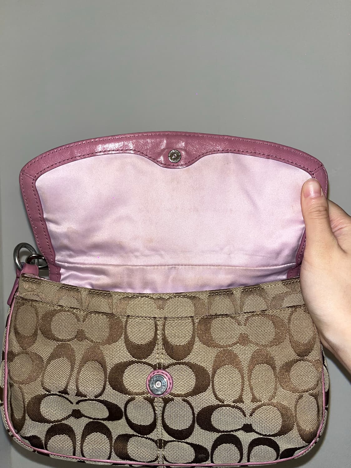 COACH Beige&Pink Shoulder Bag 상품이미지9