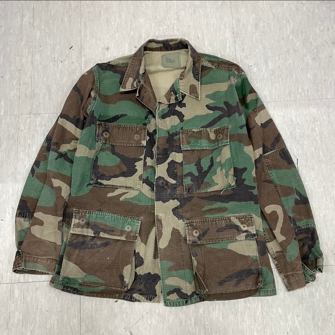 80s US 미군 밀리터리 오리지널 BDU 자켓 S V11 상품이미지3