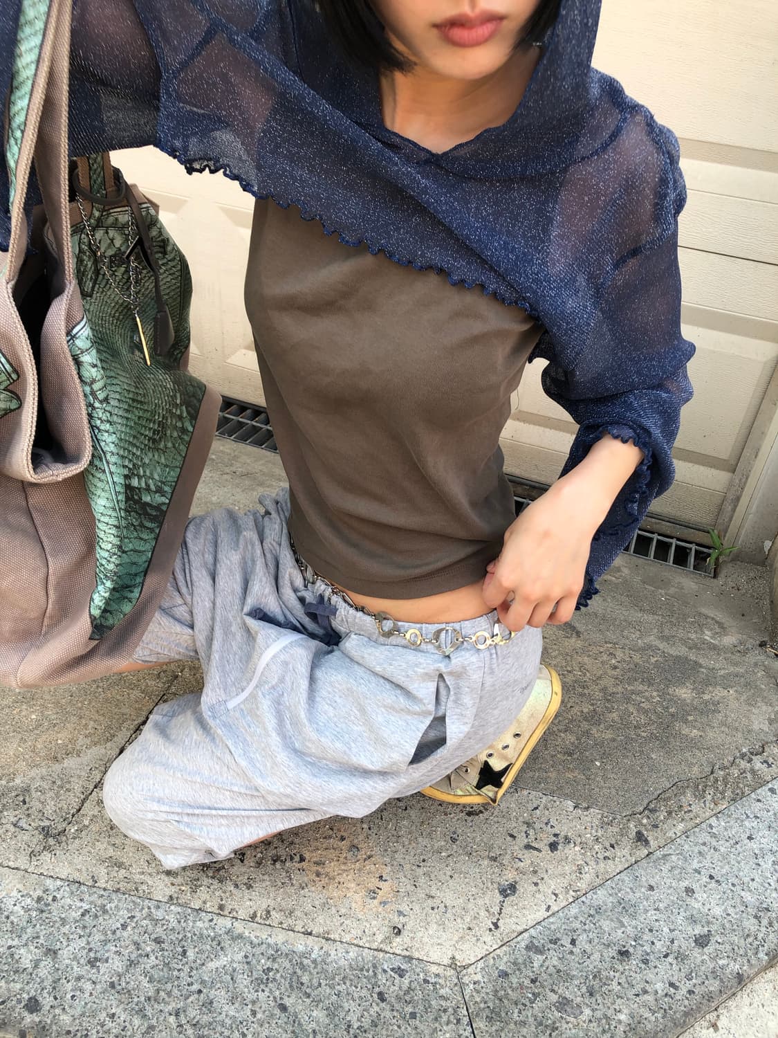 stitch sleeveless top 상품이미지2