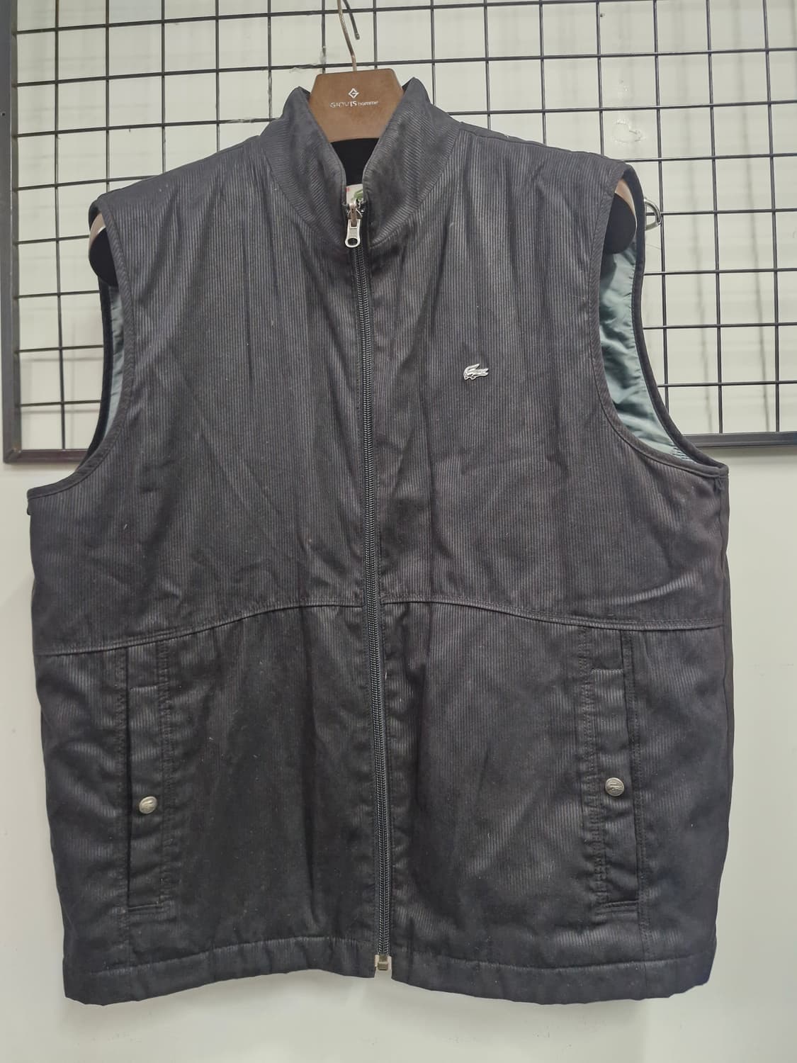 105XL 라코스테 빈티지 폴리에스터 조끼 베스트. 상품이미지1