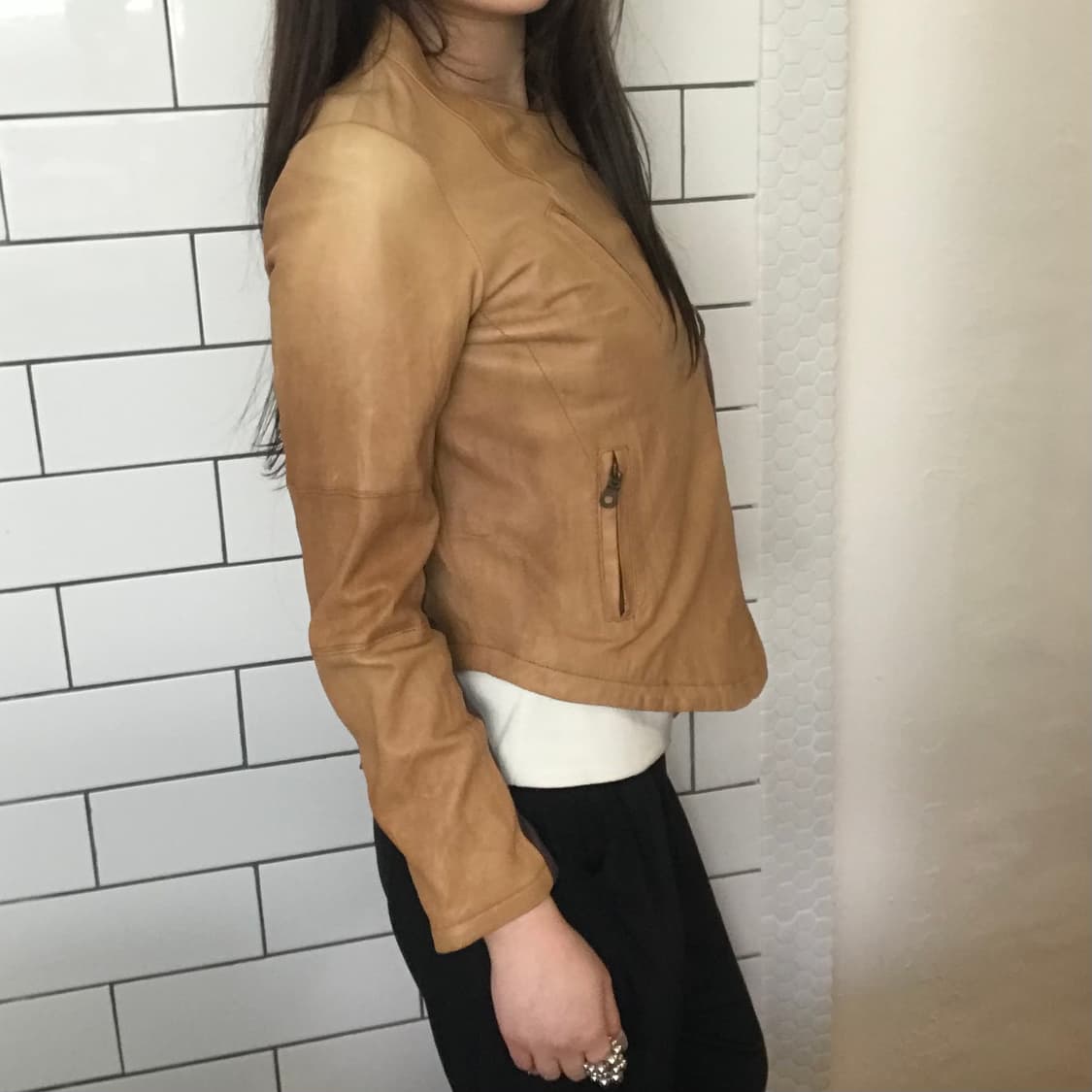 REAC 레더 슬림 자켓 상품이미지7