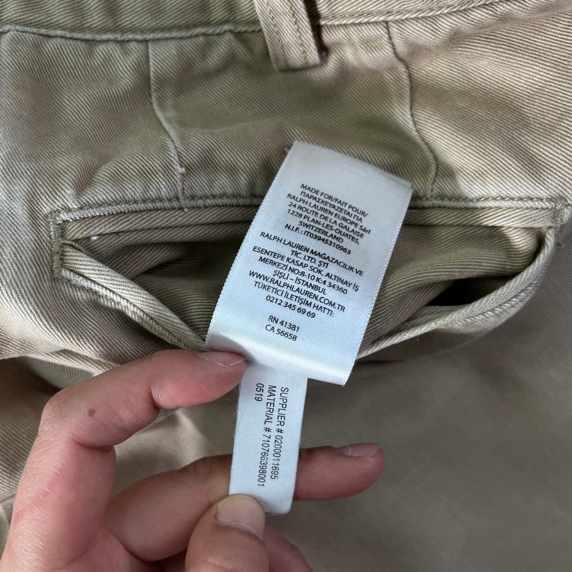 34 폴로랄프로렌 4턱 867 코튼 베기핏 팬츠 상품이미지8