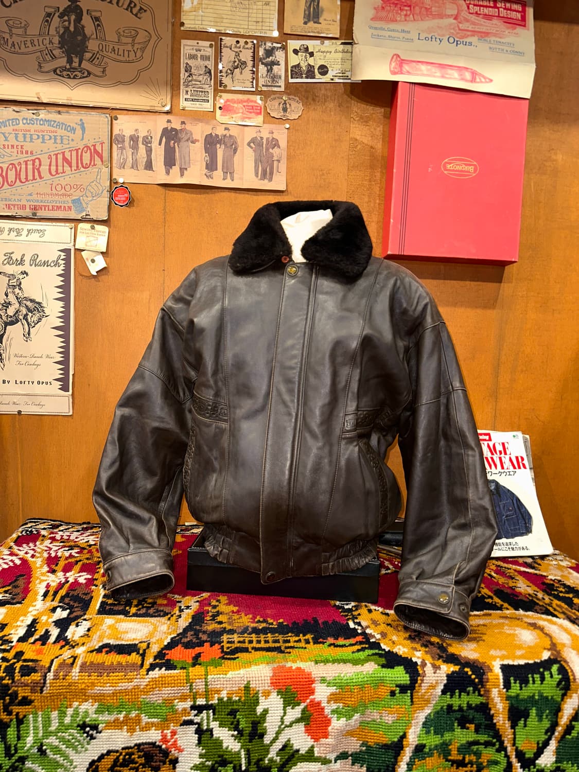 ( XL ) 가죽자켓 레더자켓 봄버자켓 빈티지가죽 a2가죽 항공점퍼 상품이미지1