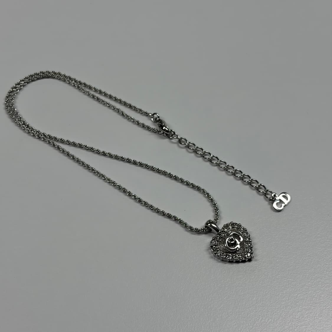 디올 큐빅 하트 CD 목걸이 상품이미지10