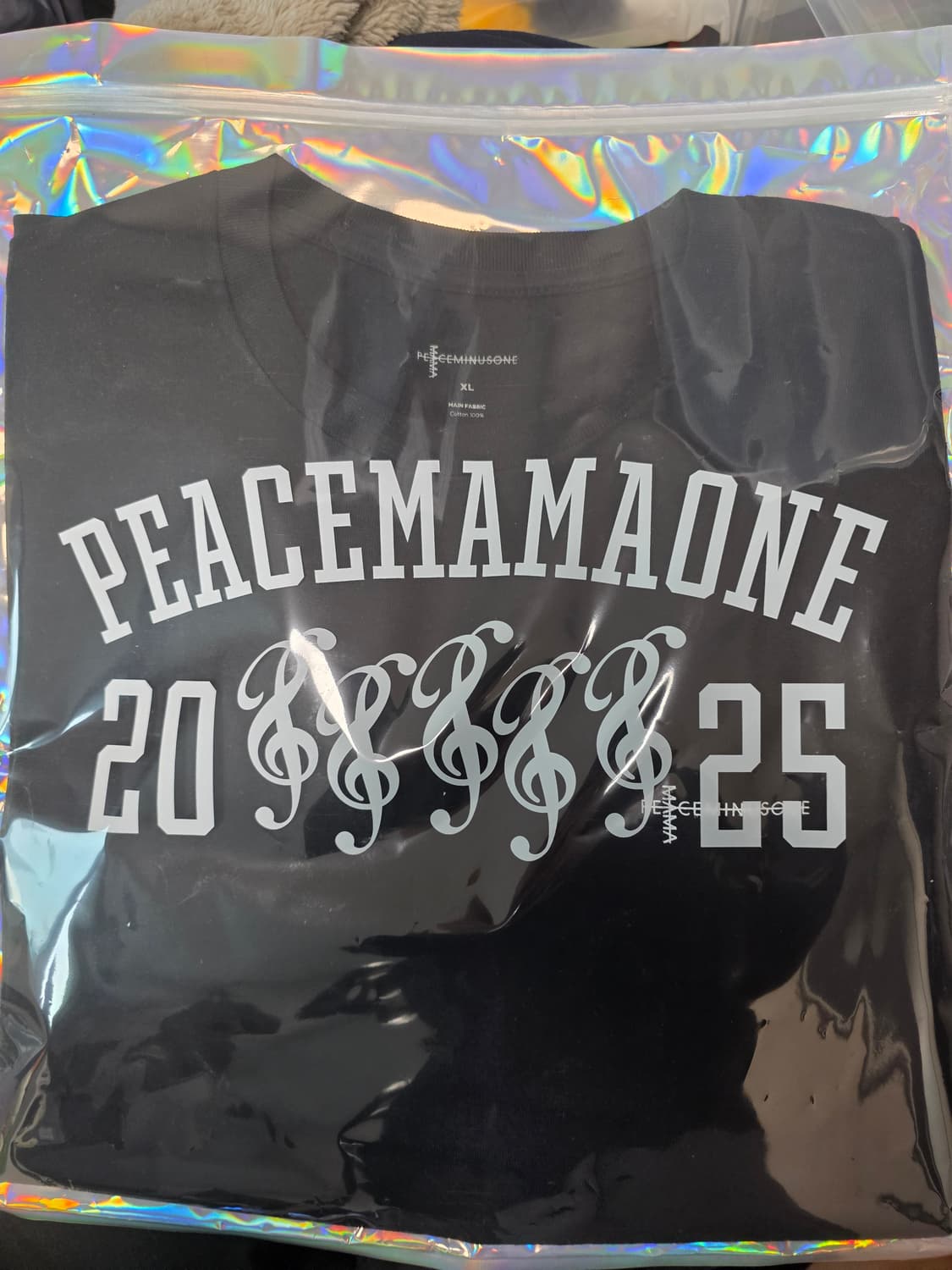 피스마이너스원 mama 반팔 검정 xl 상품이미지2