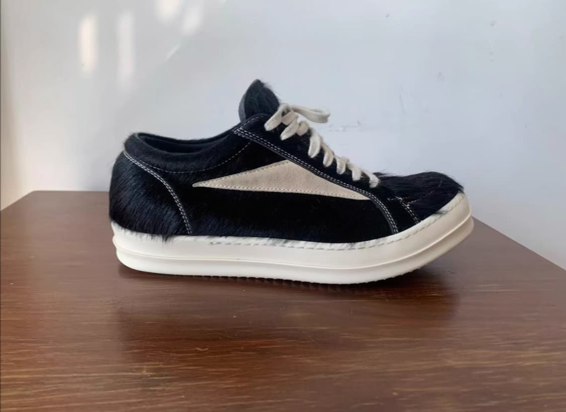 릭오웬스 흑백 포니헤어 RO VANS 42 상품이미지4