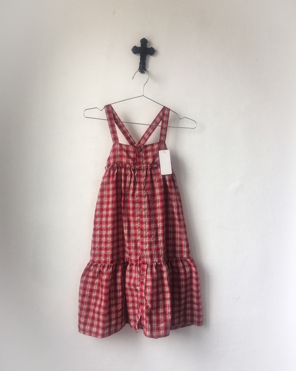 Check pattern sleeveless onepiece 상품이미지2