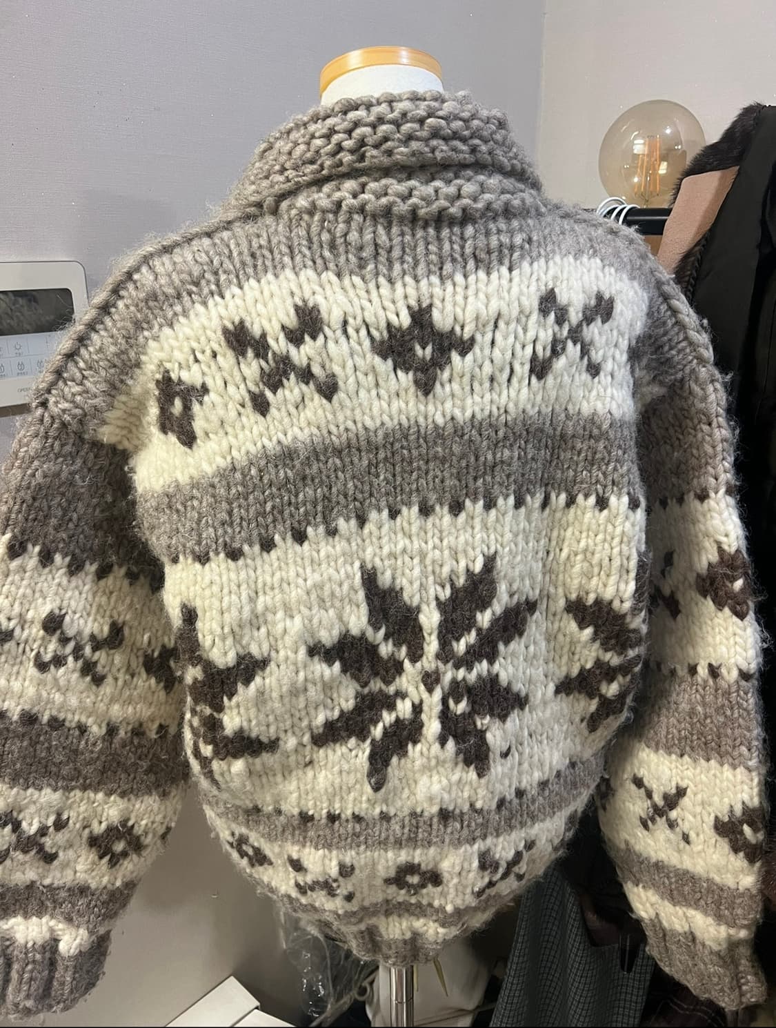 캐나다 빈티지 헤비울 코위찬 S 상품이미지3