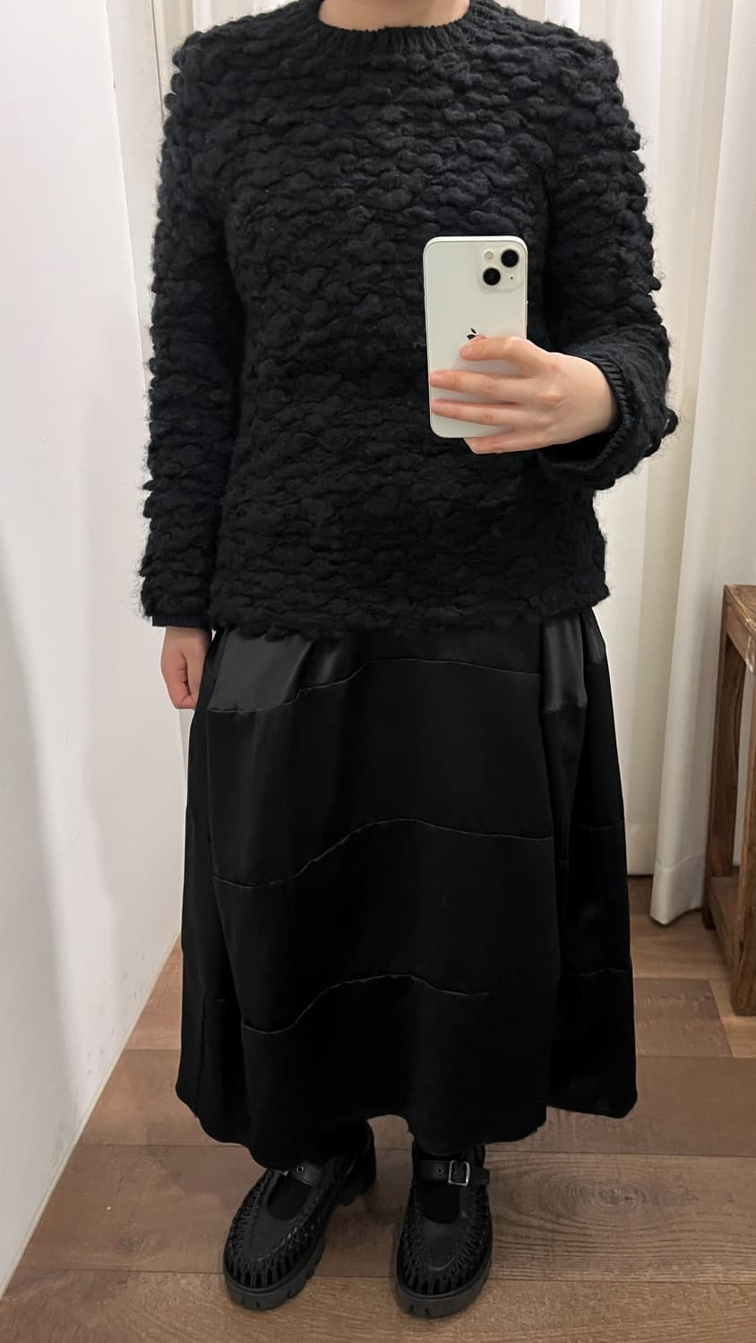 Satin Patchwork Transformed Skirt 상품이미지10