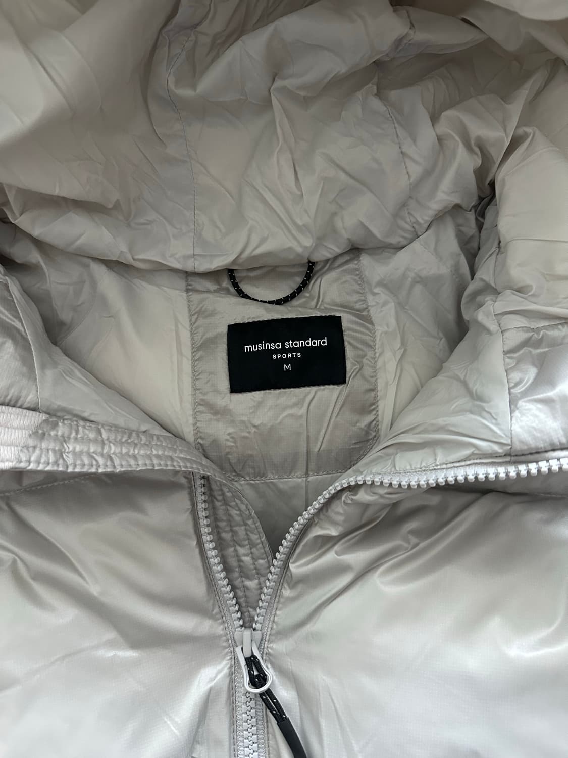 무신사 스탠다드 탱커 무브 패딩 자켓 (라이트 그레이/M) 상품이미지5