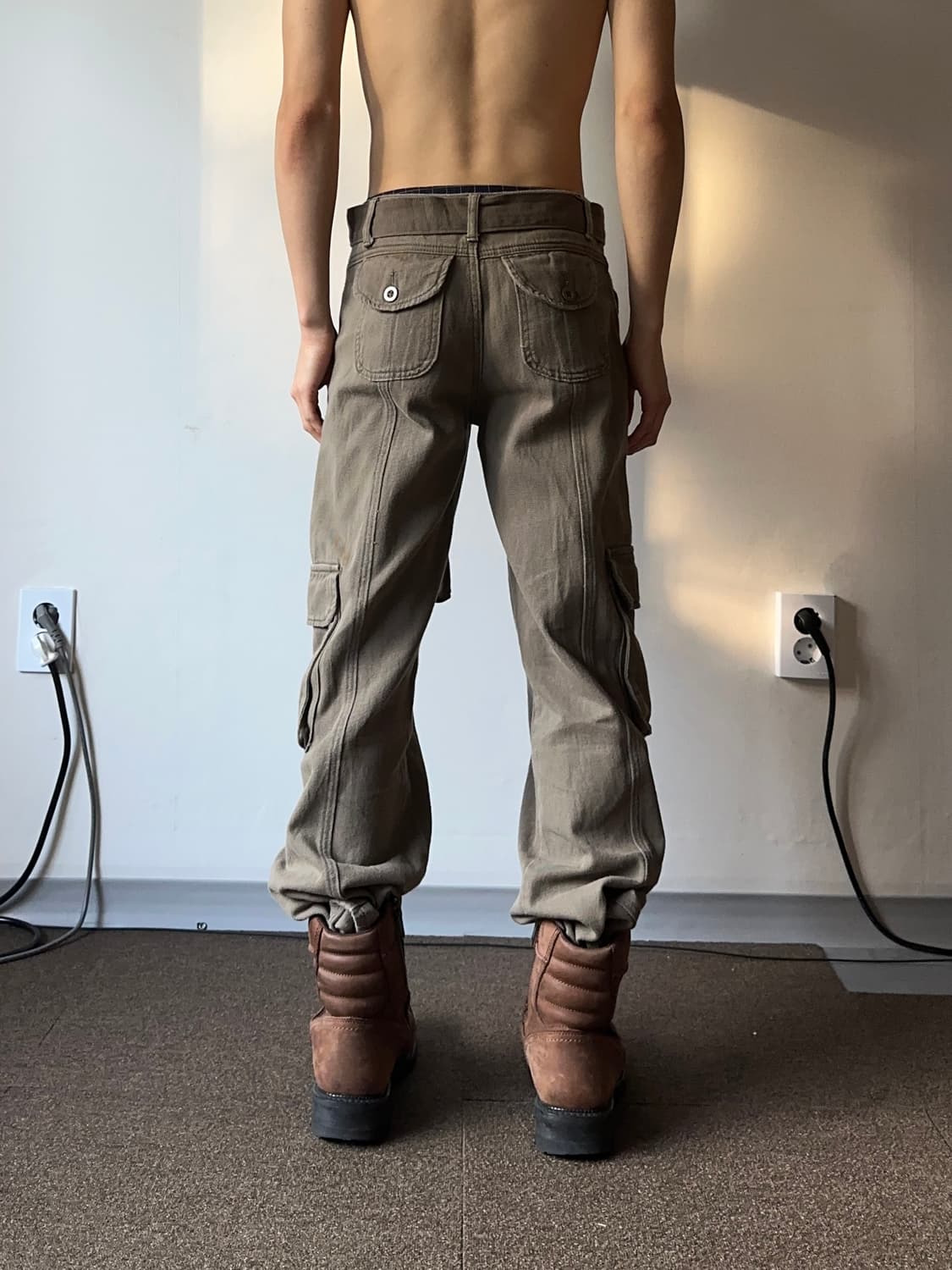 Shinne 스트랩 벨트 카고 스트레이트 팬츠 상품이미지6