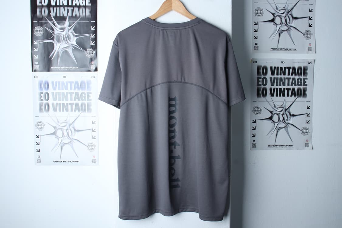 (3XL) 몽벨 반팔 티셔츠 빅사이즈 기능성 그레이 백로고-H31734 상품이미지6