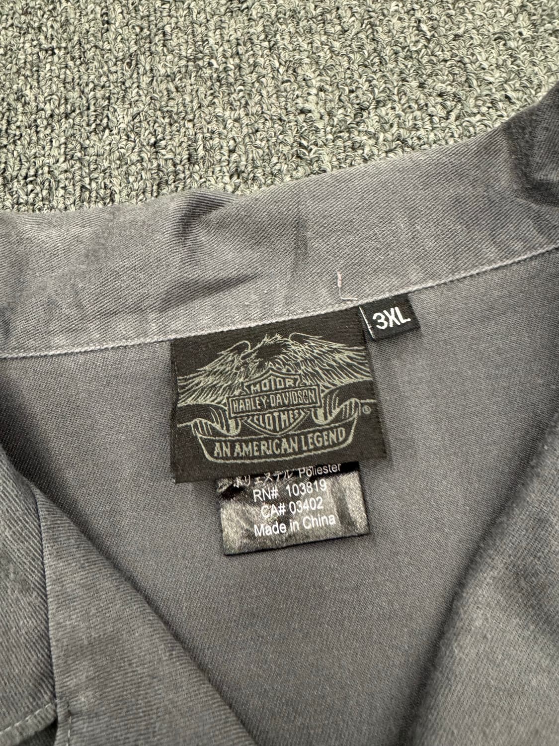 3XL)할리데이비슨 빈티지 로고 프린팅 반팔 셔츠 상품이미지5