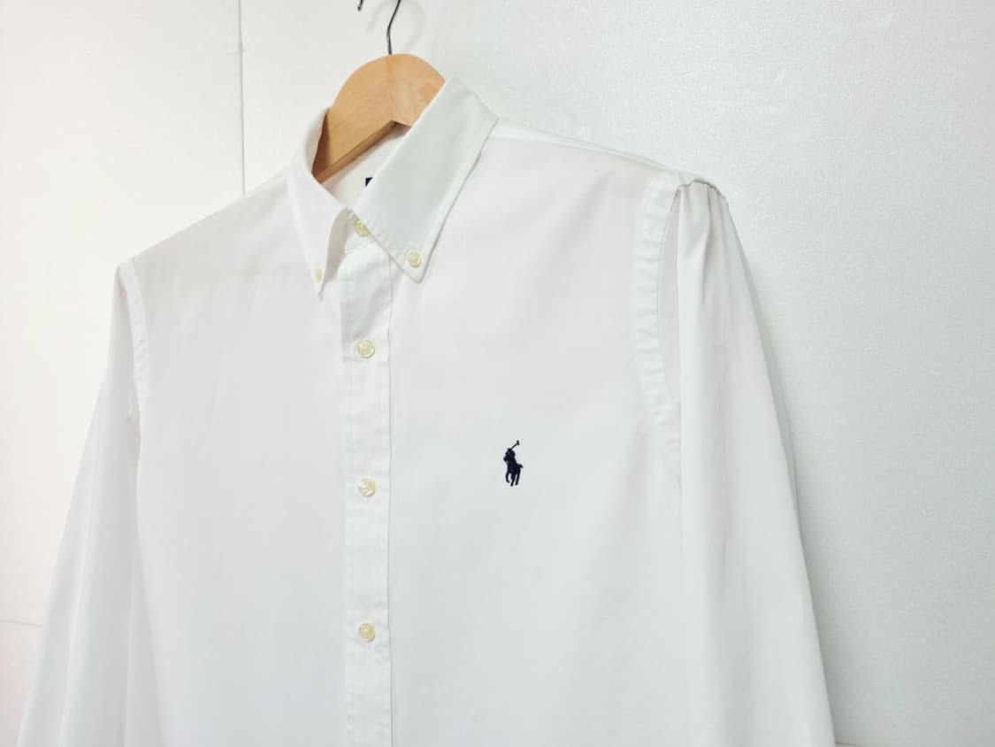 남성 폴로 랄프로렌 POLO 화이트 흰색 긴팔 남방 셔츠 상품이미지7