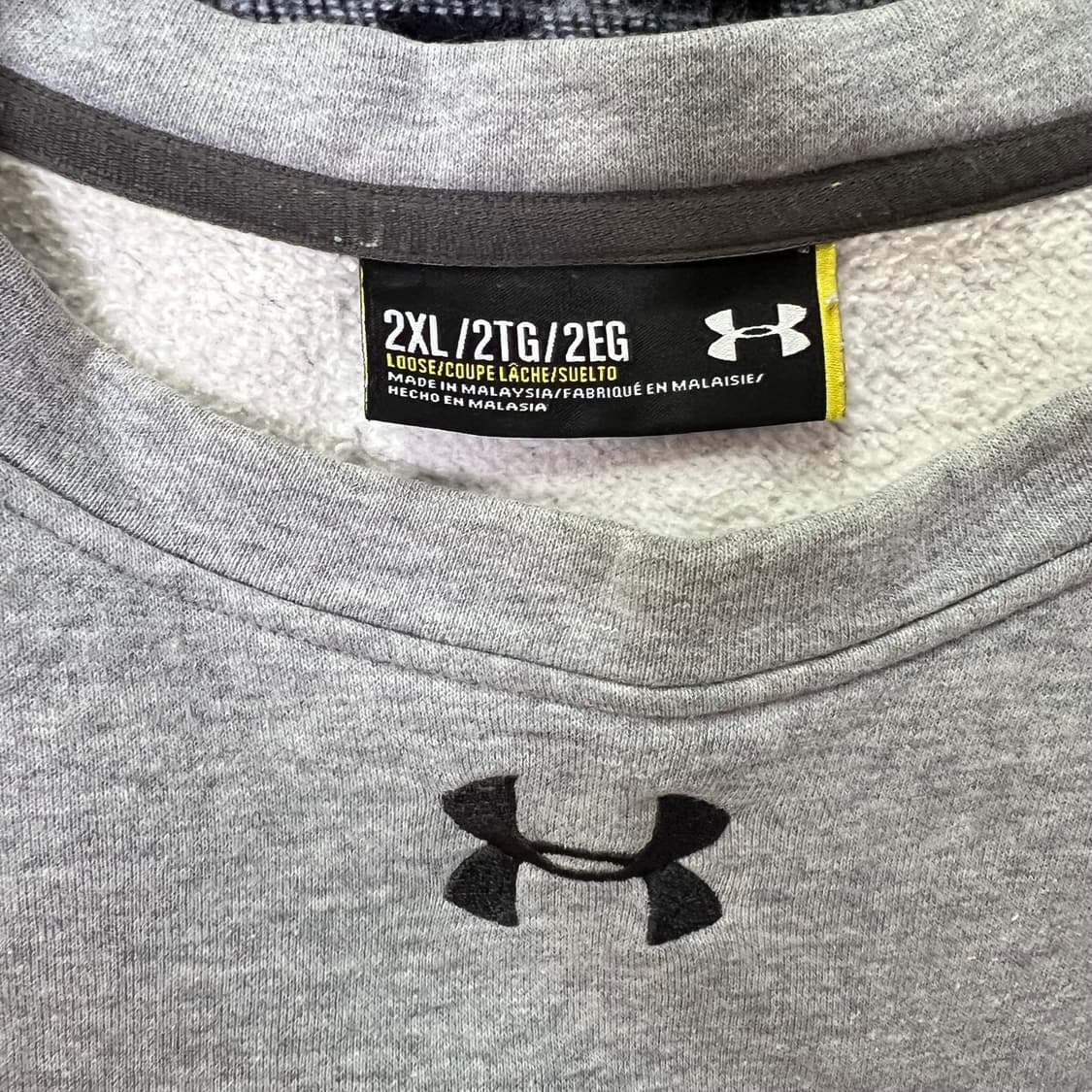 언더아머 그레이 맨투맨 2XL 상품이미지6