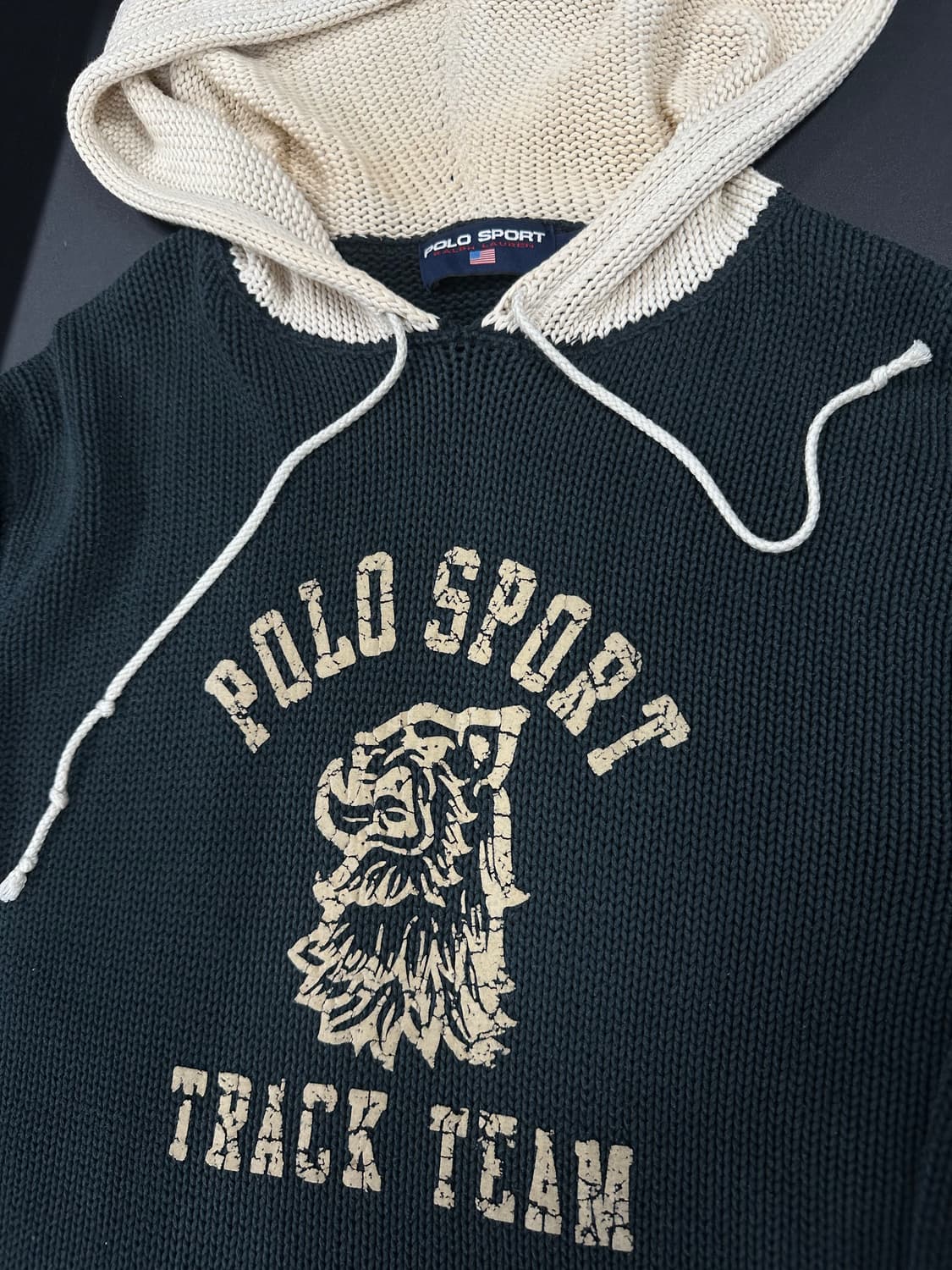 폴로 스포츠 오버핏 후드 니트 상품이미지5