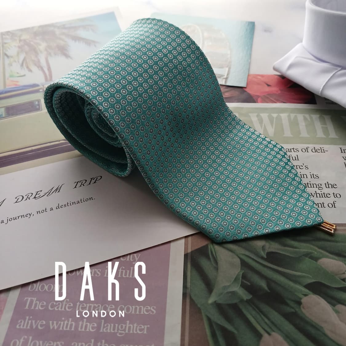 닥스 실크 민트 마이크로 도트 넥타이 8.7cm A+등급 A18750
 상품이미지1