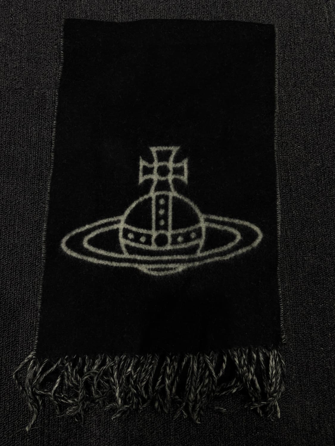 비비안웨스트우드 ORB 머플러 블랙 상품이미지1