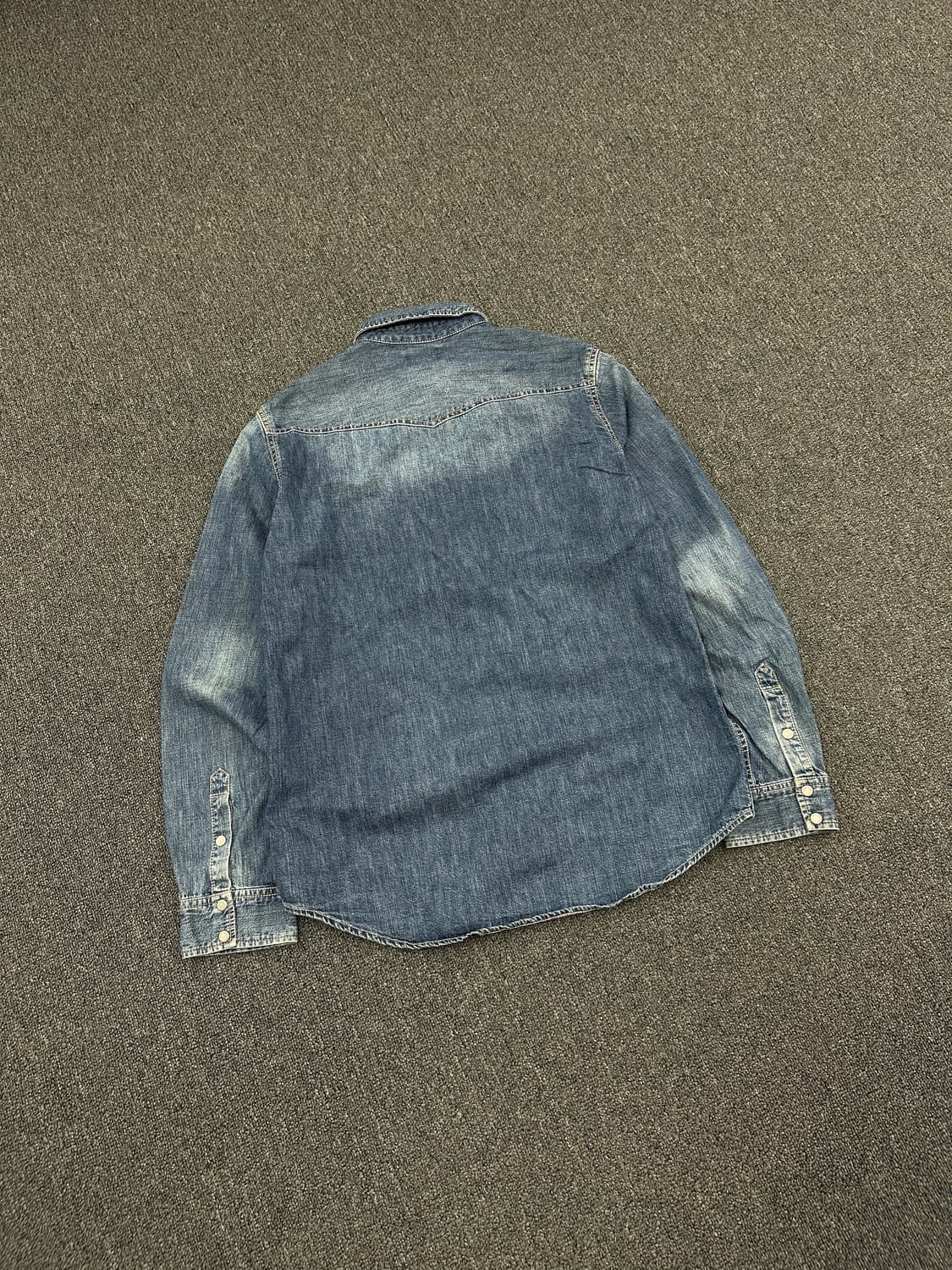 LL) STOOGE & Co 워싱 웨스턴 데님셔츠 상품이미지3