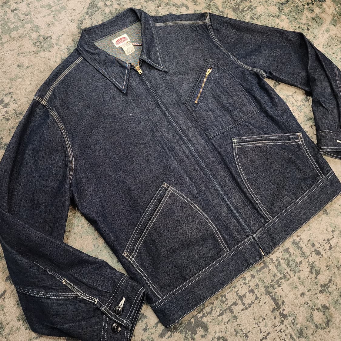80s 오리지날 F.O.B WORK 91-B 데님자켓 상품이미지2