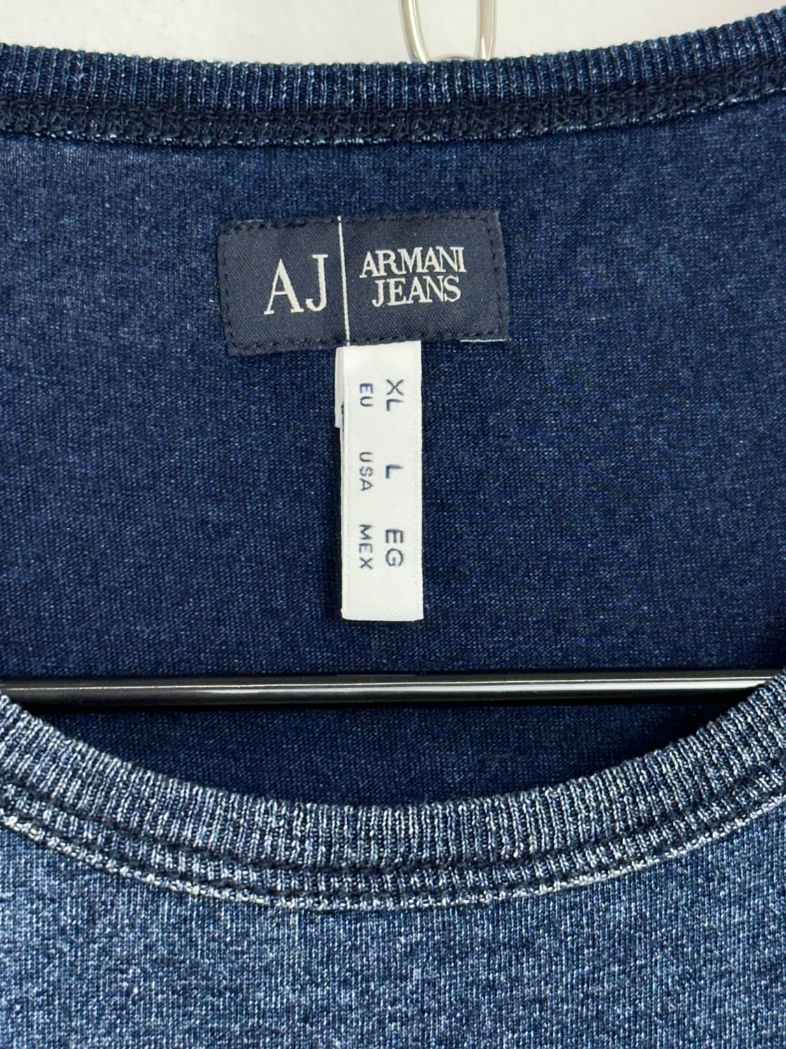 Armani Jeans Indigo Wash Graphic T-Shirt 상품이미지5