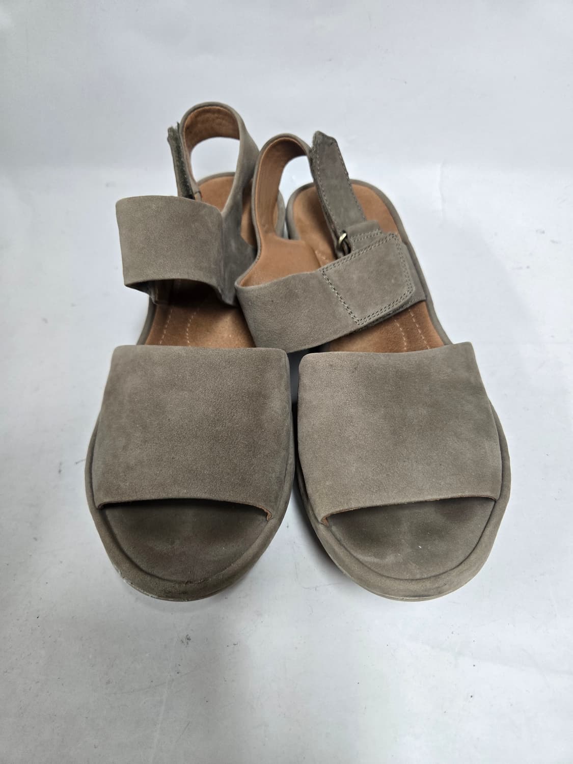 클락스 웨지힐 샌들 그레이 여성245mm 상품이미지2