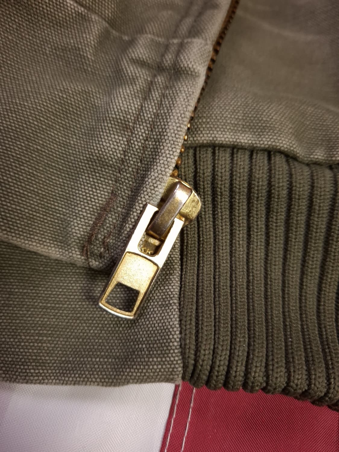 오리지날 구형 칼하트 J-130 모스그린 덕액티브 후드자켓 상품이미지4