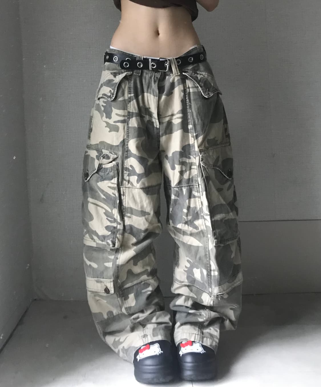 빈티지 멀티포켓 카모 카고팬츠 상품이미지2