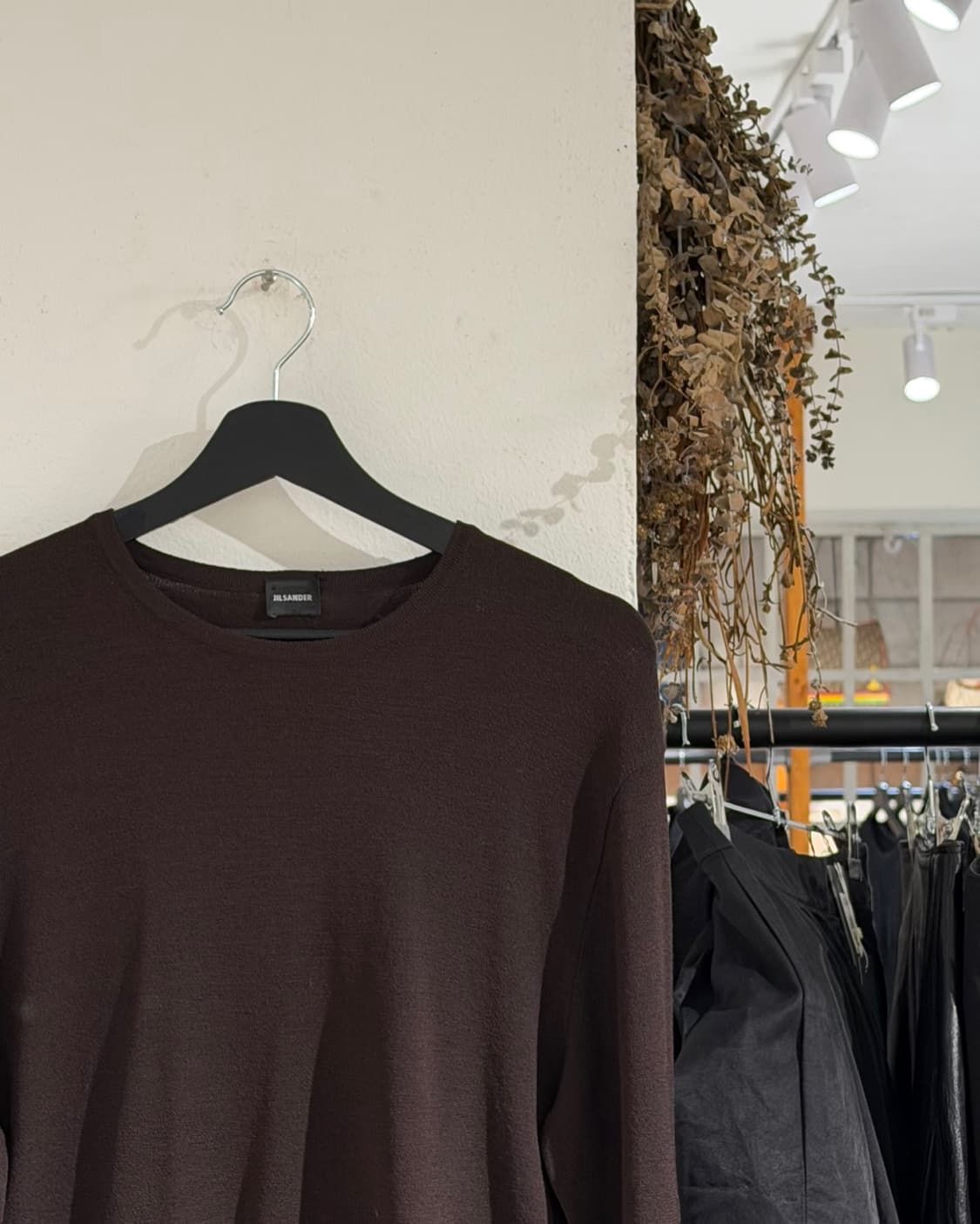 질샌더 다크브라운 베이직 울 니트 스웨터 상품이미지3