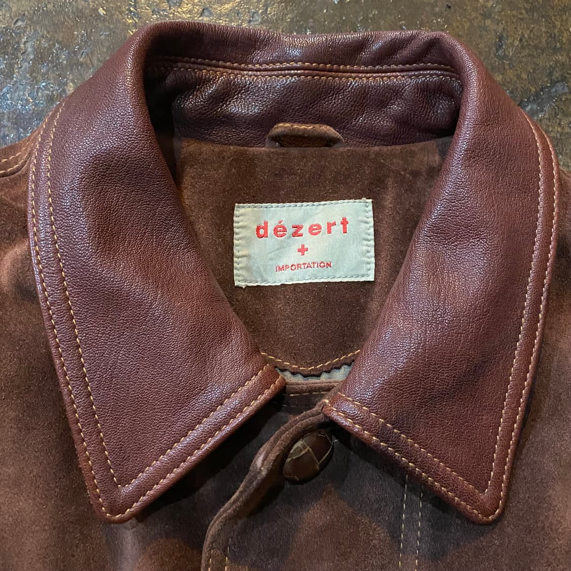 (M) 90s dezert 브리운 스웨이드 자켓 상품이미지2