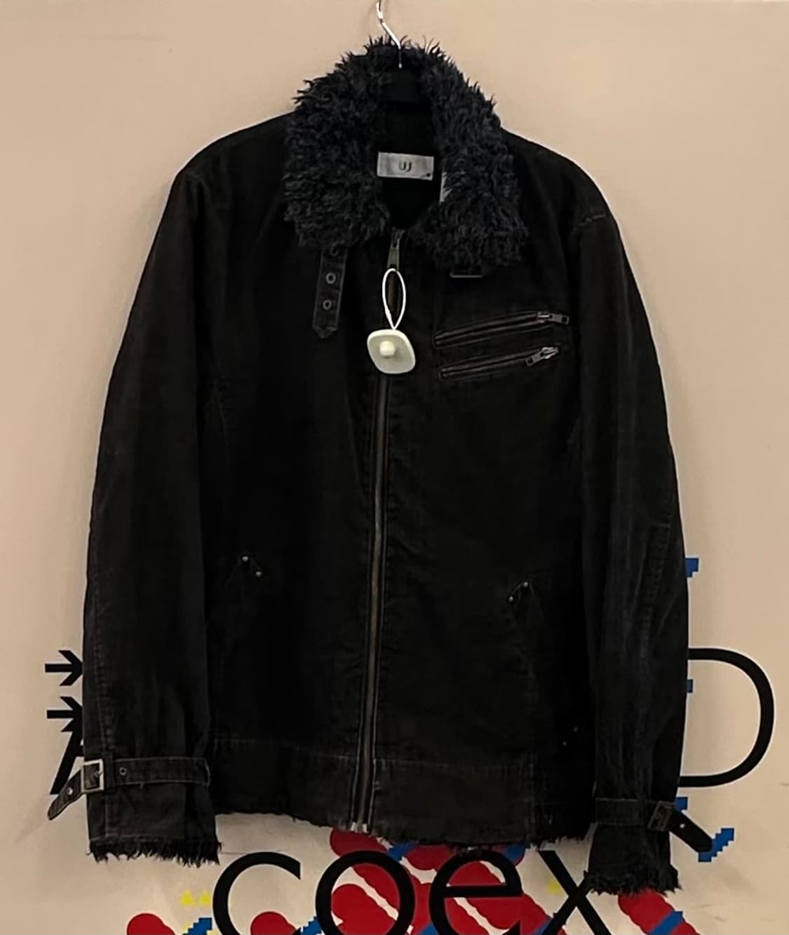 VINTAGE Y2K 딥브라운 버클무스탕 상품이미지1