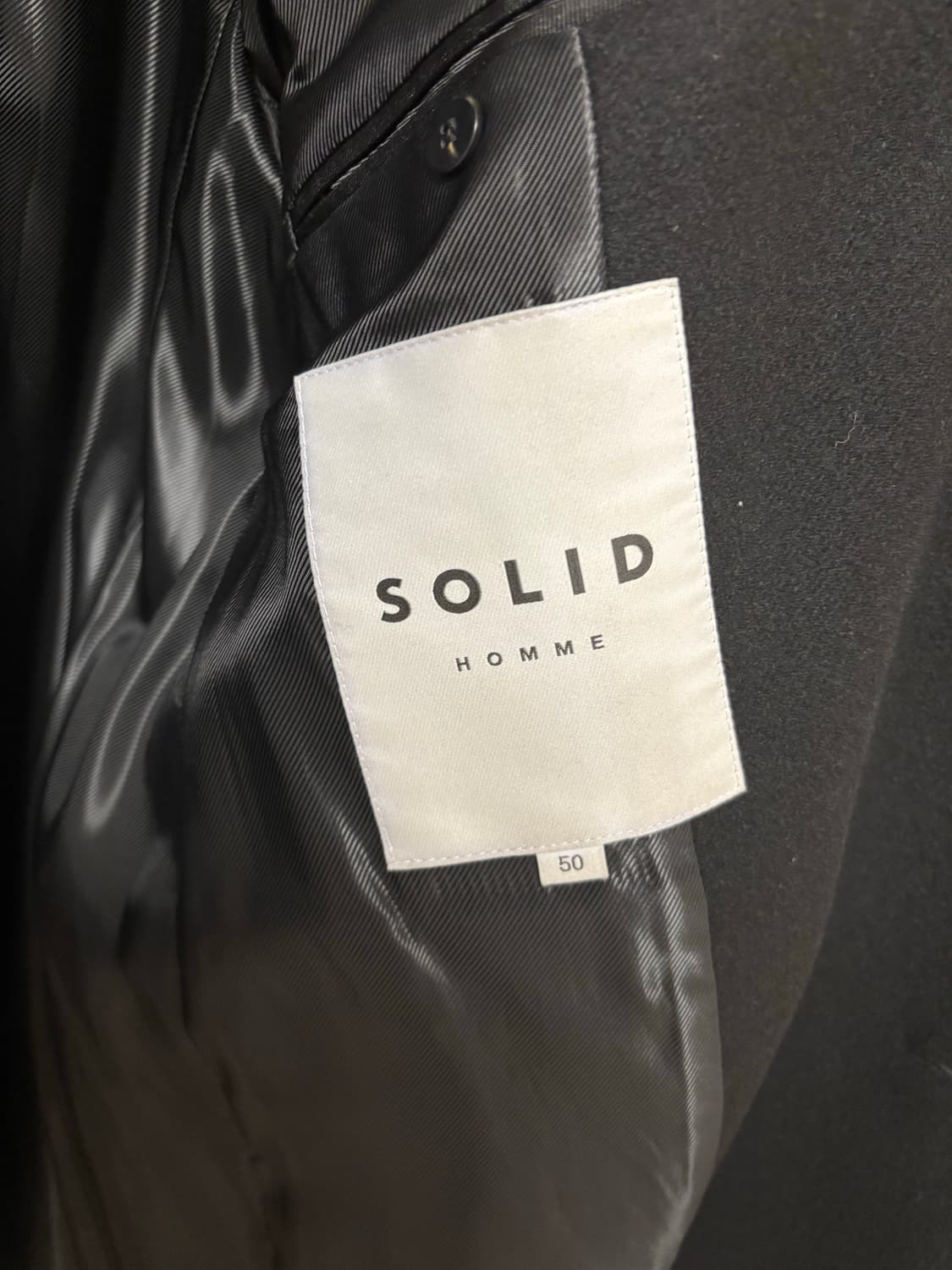 솔리드옴므 남성 블랙코트 상품이미지2