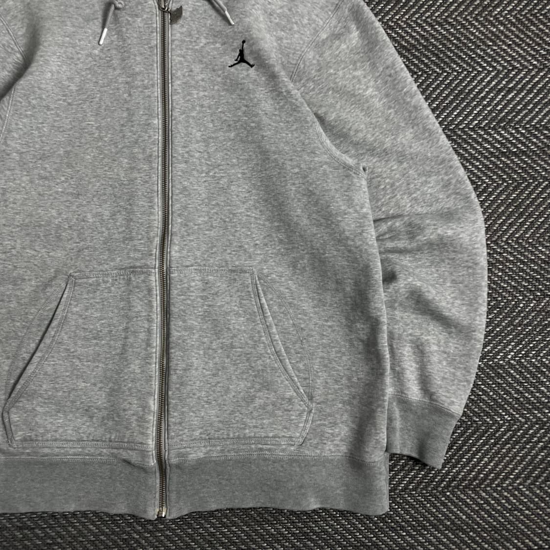 조던 점프맨 로고 그레이 후드 집업y 2943 상품이미지3