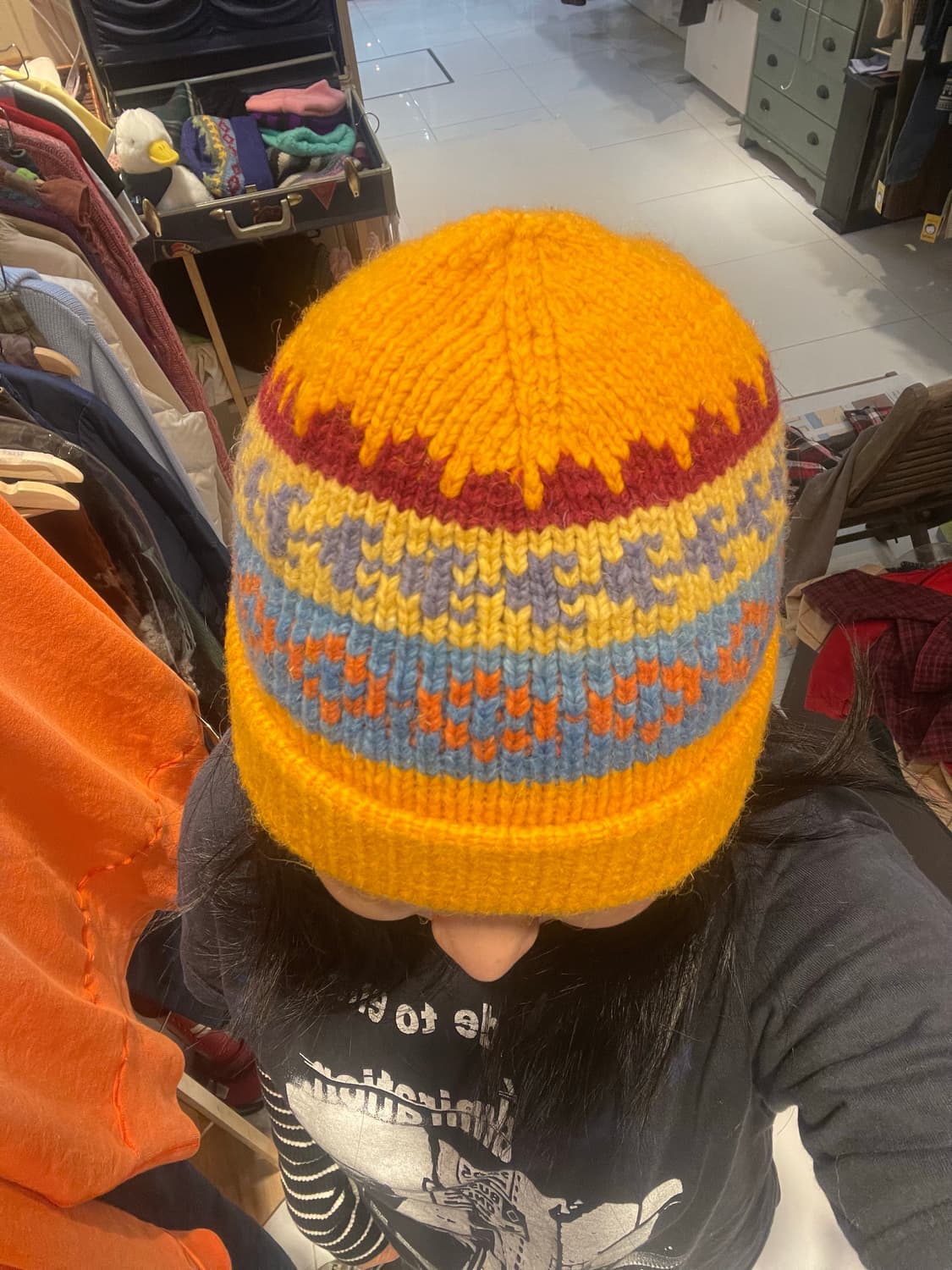 빈티지 램스울비니 옐로우 상품이미지2