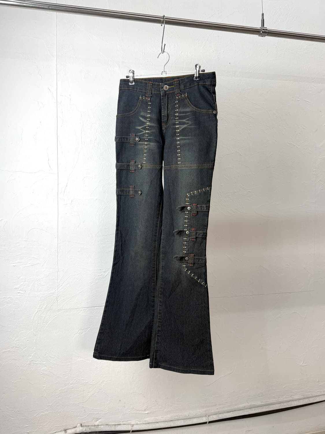 JPN 본디지 스티치 데님 팬츠 상품이미지1