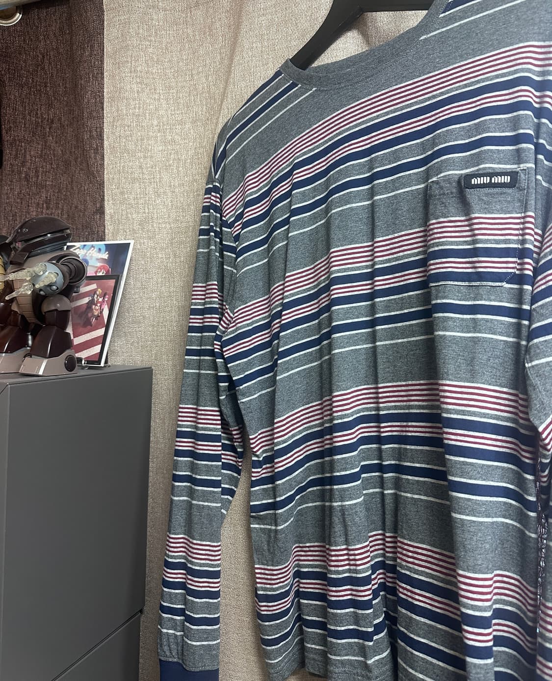 미우미우 스트라이프 티셔츠 상품이미지1
