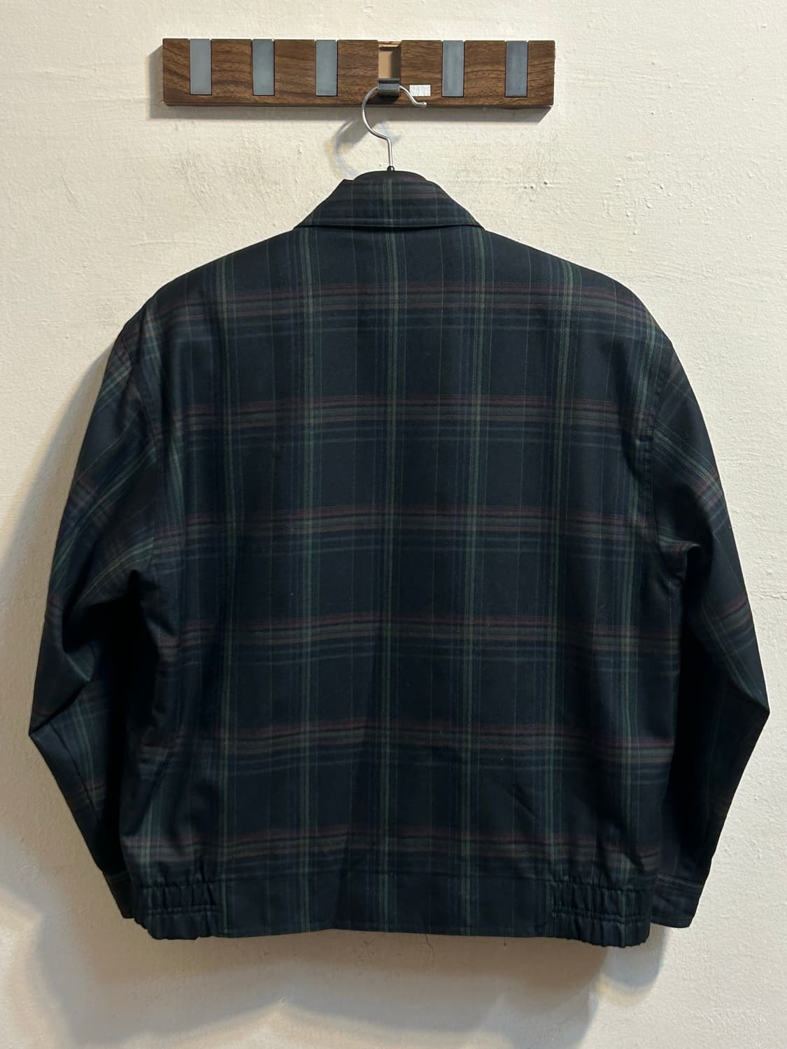 입생로랑 빈티지 체크 블루종 자켓 상품이미지5
