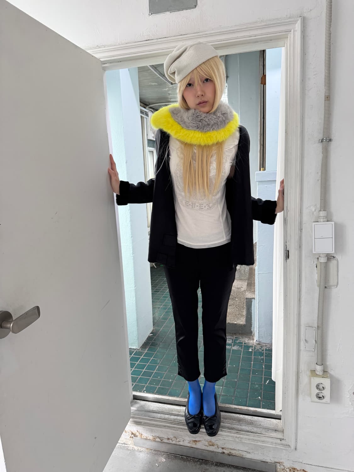 neon fur muffler 상품이미지5