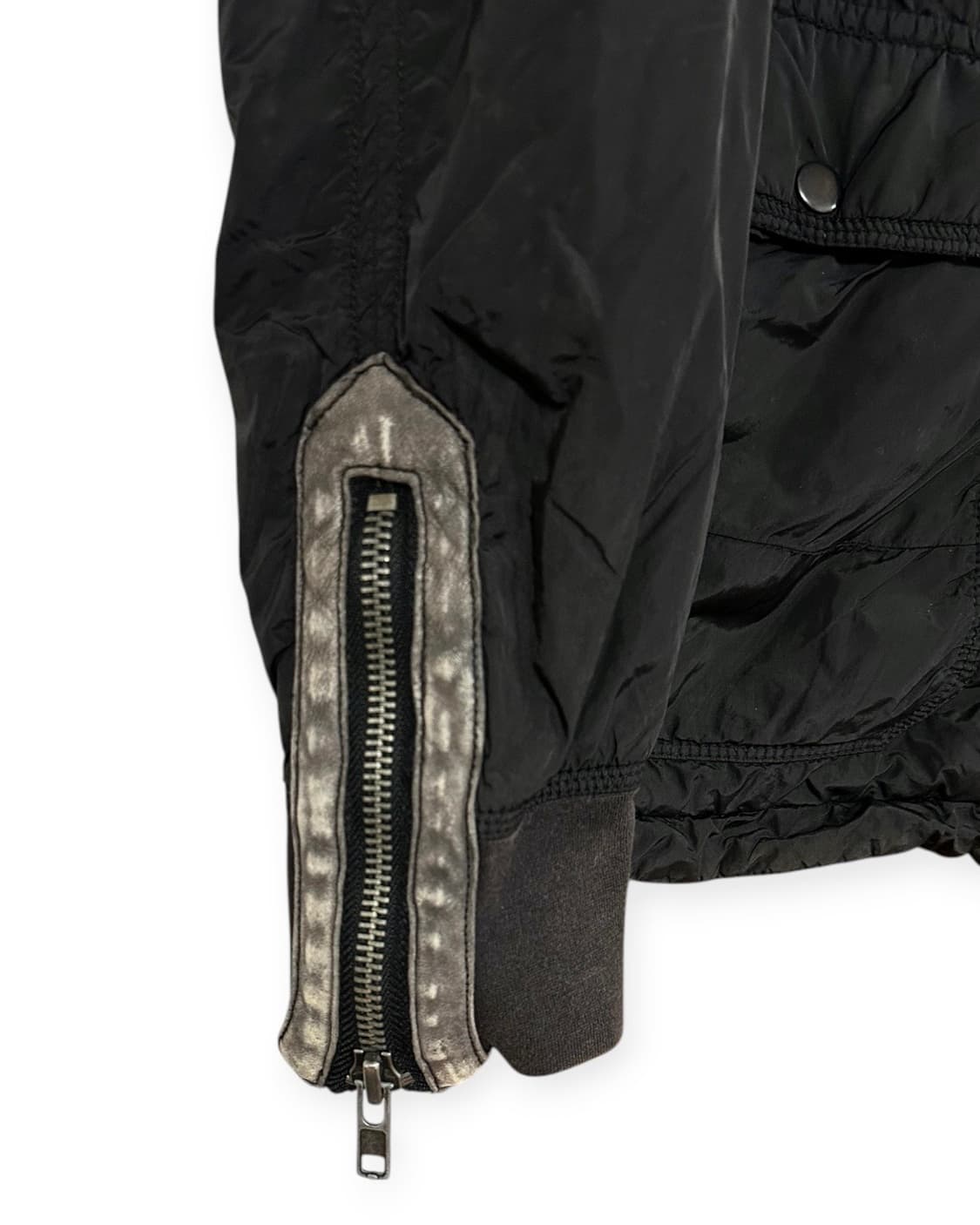 디젤 블랙 나일론 투웨이 자켓 상품이미지5