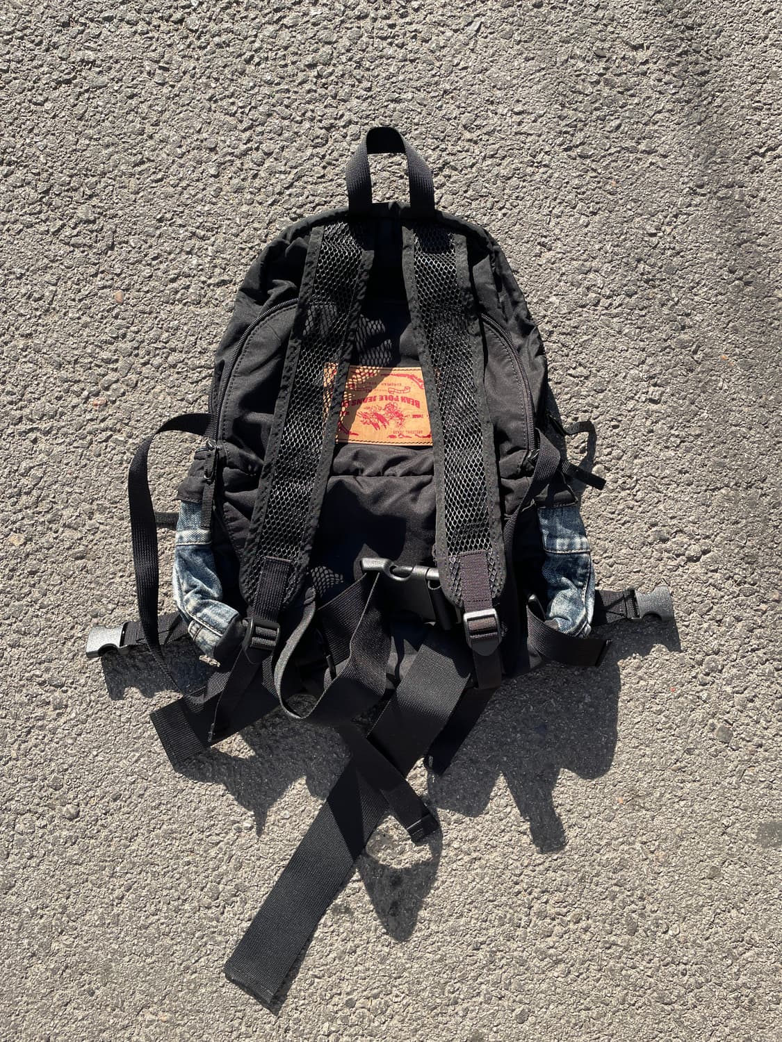 90s 빈폴 데님 백팩 올드스쿨 y2k 가방 os 상품이미지5