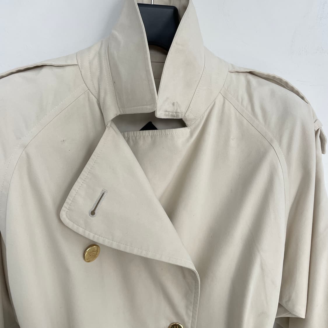 버버리 금장 더블 트렌치 코트 상품이미지8