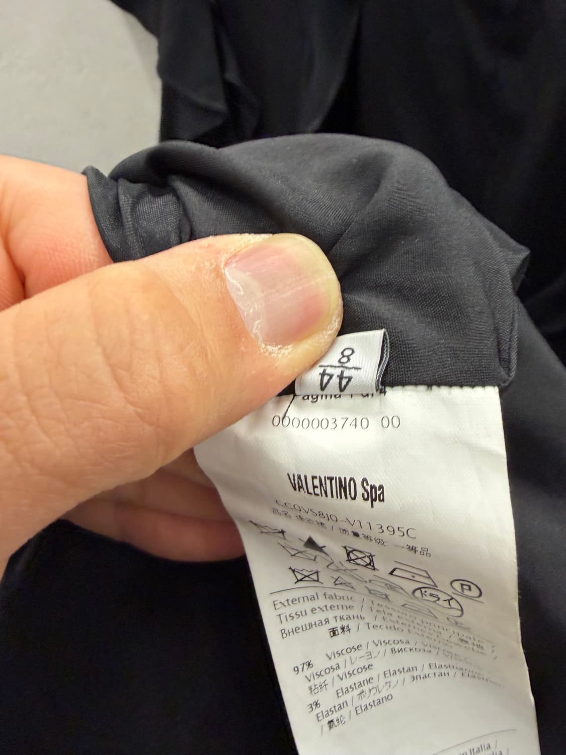 발렌티노 블랙 프릴 원피스 44 상품이미지5